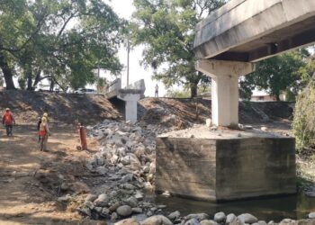 Rehabilitan puente del 13 Bulevar