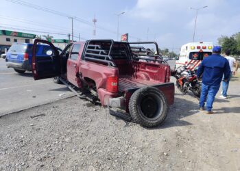 Accidente vial en la salida Matamoros: deja un herido