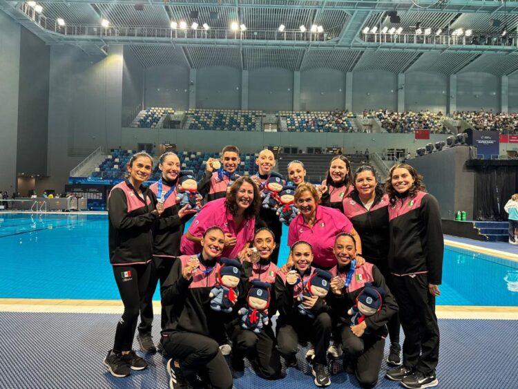 ‘Sirenas’ mexicanas consiguen bronce en la Copa del Mundo en Xi’an, China.