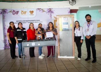 Continúa DIF Tamaulipas equipando desayunadores escolares y comedores comunitarios