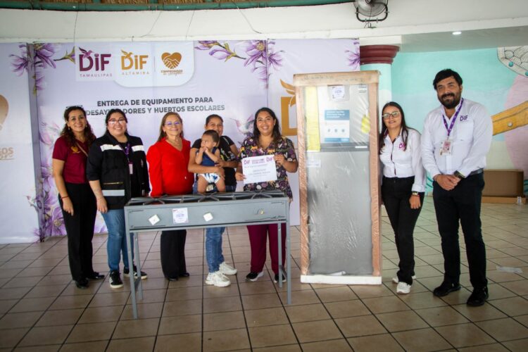 Continúa DIF Tamaulipas equipando desayunadores escolares y comedores comunitarios