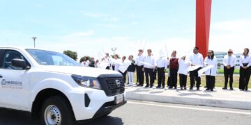 Da Américo Villarreal banderazo de salida a vehículos del IMSS-Bienestar Tamaulipas