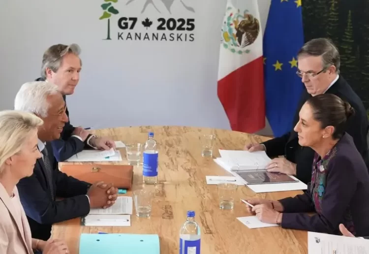 Claudia Sheinbaum propone en G7 Cumbre Mundial por el Bienestar Económico