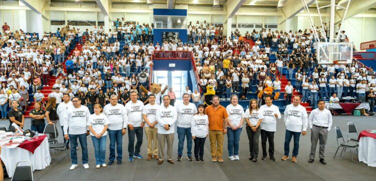 Realizan Jornada Nacional por la Paz y Contra las Adicciones, orientada a las escuelas de Tamaulipas