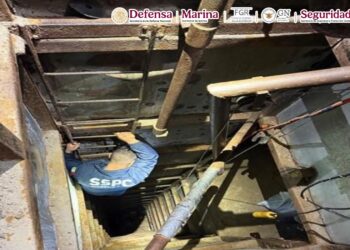 García Harfuch confirma hallazgo de narcotúnel en Tijuana, Baja California