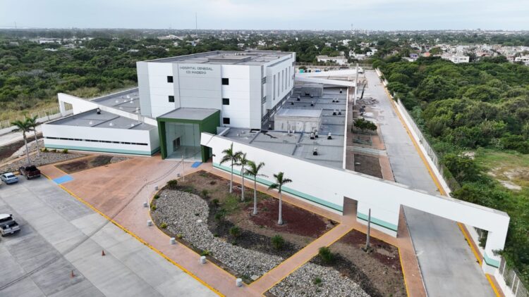 Registra avance del 88% construcción de Hospital General en Cd. Madero, Tamaulipas