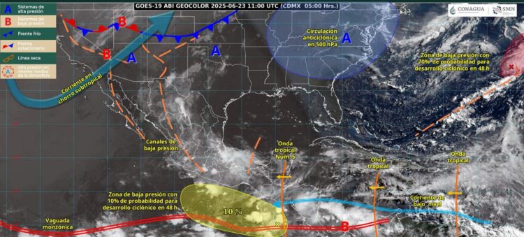 Continuará temporal lluvioso en la mayor parte de México: SMN
