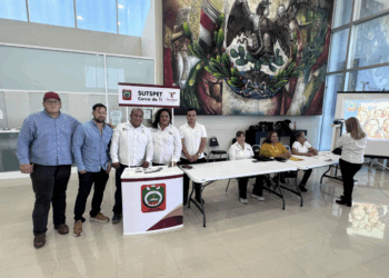 Instalan módulo del SUTSPET en planta baja de la Torre Bicentenario.