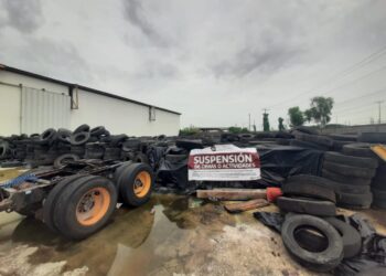 Clausura Procuraduría Ambiental un centro de reciclaje de llantas en Altamira