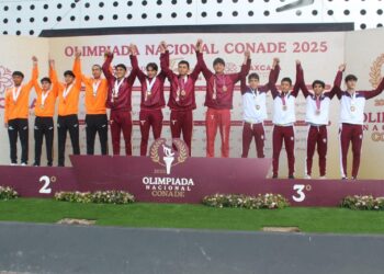 Tamaulipas conquistan oro y récord nacional en relevo combinado varonil sub-16 de atletismo