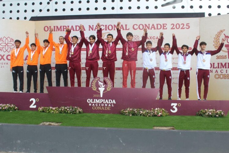 Tamaulipas conquistan oro y récord nacional en relevo combinado varonil sub-16 de atletismo
