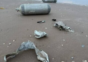 Presentarán denuncia por presunta basura aeroespacial “gringa” en litoral de Matamoros, Tamaulipas