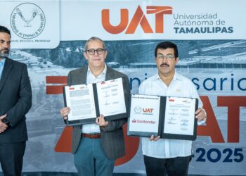 Fortalece la UAT y Banco Santander apoyo a la educación superior