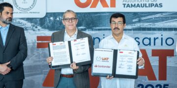 Fortalece la UAT y Banco Santander apoyo a la educación superior