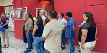 Protestan maestros de la Secundaria Técnica Número 54 de Cd. Victoria