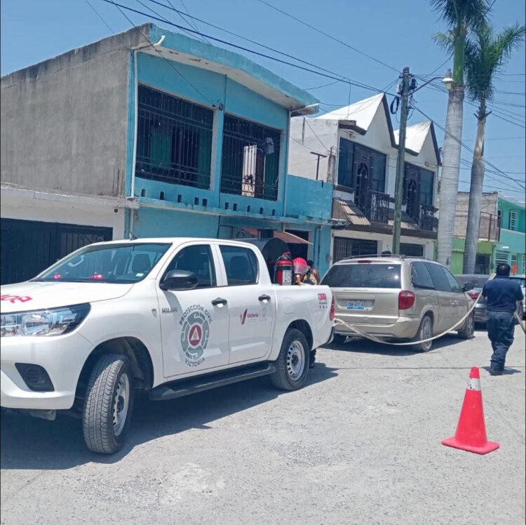 Incendio deja graves daños en vivienda de la Col. Gutiérrez de Lara en Cd. Victoria
