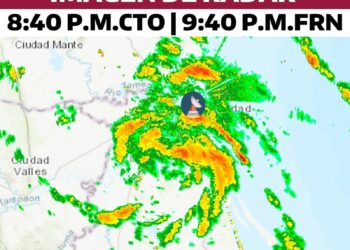 Tormenta “Barry” tocó tierra en Tampico Alto, Veracruz a las 19:00 horas