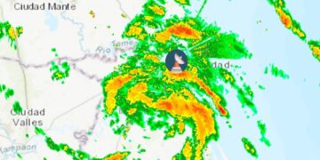 Tormenta “Barry” tocó tierra en Tampico Alto, Veracruz a las 19:00 horas