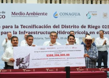 Abre CONAGUA llave de recursos para II acueducto de Victoria y tecnificación de Distritos de Riego del norte de Tamaulipas