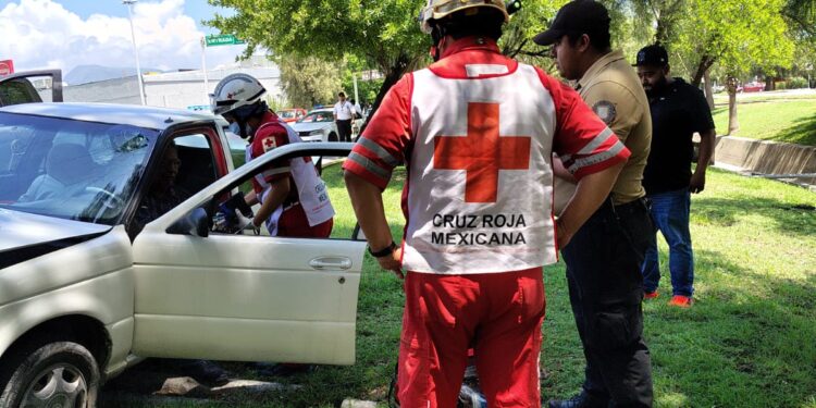 Abuelito herido en accidente