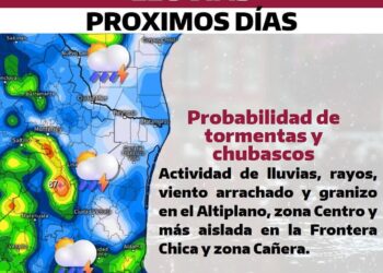 Pronostica PC lluvia para esta semana