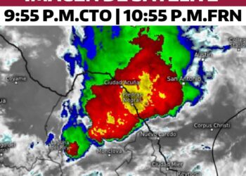 Advierte PC sobre tormentas en zona norte de Tamaulipas