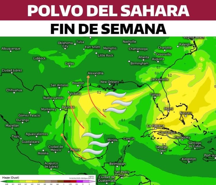 Llega a Tamaulipas polvo del Sahara