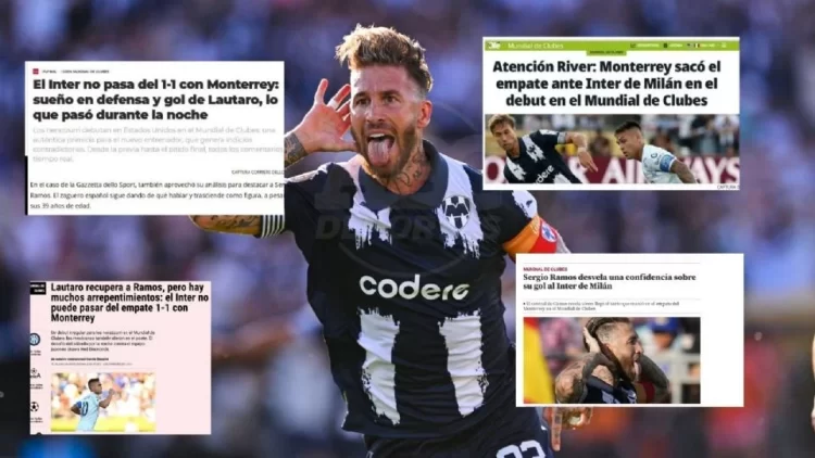 Gol de Ramos y empate de Rayados contra Inter da la vuelta al mundo