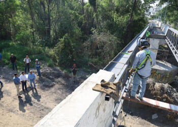 Tardará tres semanas más obra del puente peatonal “13 Bulevar” de Victoria