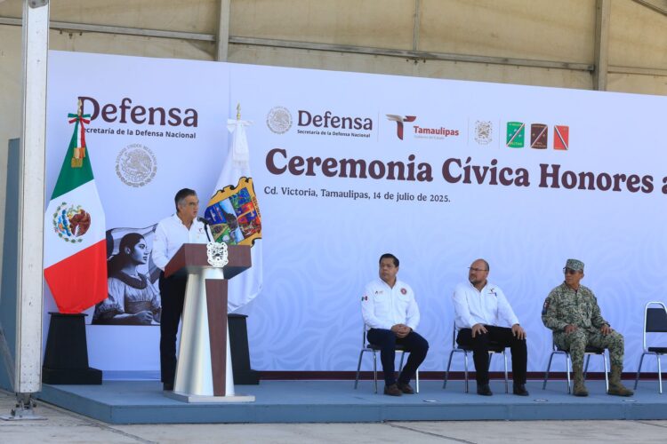 Reconoce gobernador Villarreal labor del Ejército en mejora de seguridad en Tamaulipas