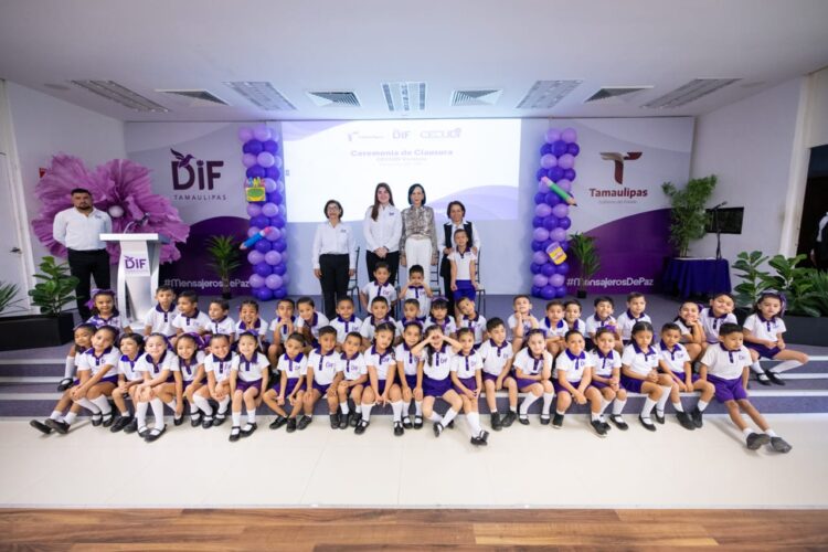 Gradúa DIF Tamaulipas a más de 2 mil 700 niños de nivel preescolar en el estado
