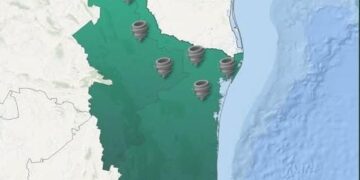 Alerta Protección Civil de posibles torbellinos en Tamaulipas y Nuevo León
