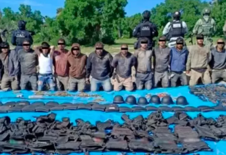 Detienen a 18 presuntos integrantes de grupo delictivo en Aguascalientes