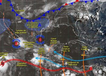 Lluvias y chubascos, pronóstico para Tamaulipas