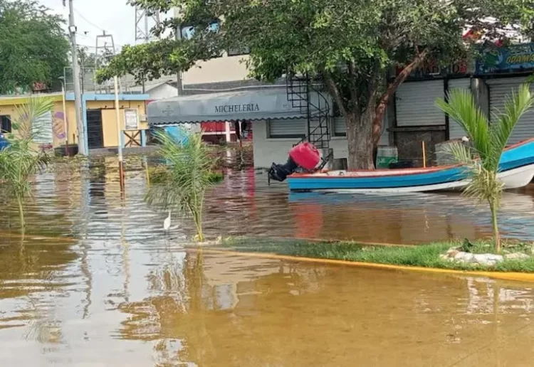 Se desborda laguna Champayán en Altamira tras escurrimientos de Barry