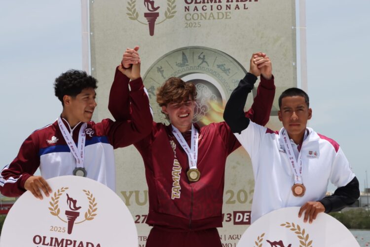 Suma Tamaulipas medallas de oro y bronce en el primer día de Olimpiada Nacional de Canotaje