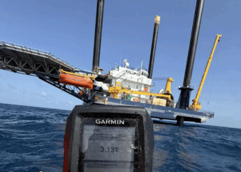 Semar acusa a SpaceX de trabajos sin permiso de plataforma en el Golfo de México