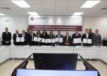 Congreso firma convenio de colaboración con Colegios de Contadores Públicos del Estado