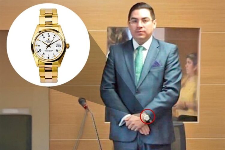 Funcionario de la ANAM presume relojes de lujo por 7.7 millones