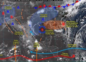 Chubascos y rachas de viento, pronóstico del clima para Tamaulipas