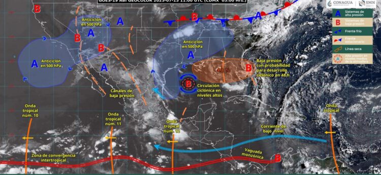 Chubascos y rachas de viento, pronóstico del clima para Tamaulipas