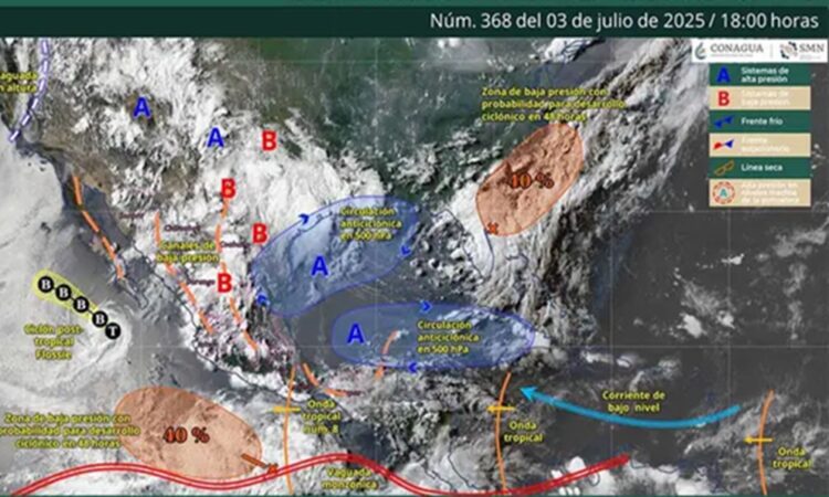 ‘Flossie’ se disipa por completo, pero ya viene ‘Gil’ en el Océano Pacífico