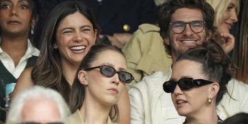 Presumen Garfield y Barbaro su romance en Wimbledon