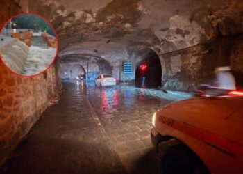 Guanajuato bajo el agua: se inunda famosa calle subterránea