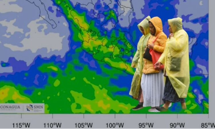 Onda tropical 9 y monzón mexicano alertan a 15 estados por fuertes lluvias