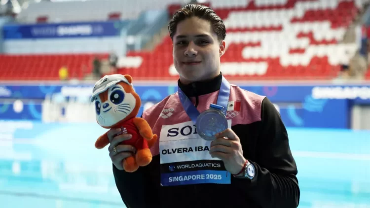 Segunda medalla para Osmar Olvera en Mundial de Deportes Acuáticos
