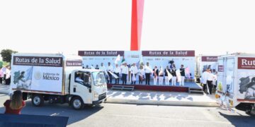 Da Américo Villarreal banderazo a Rutas de la Salud en Tamaulipas; abastecen medicamentos