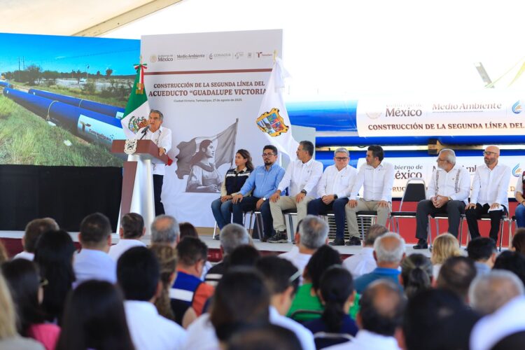 Segunda línea del acueducto garantizará agua por 50 años a victorenses: Américo Villarreal
