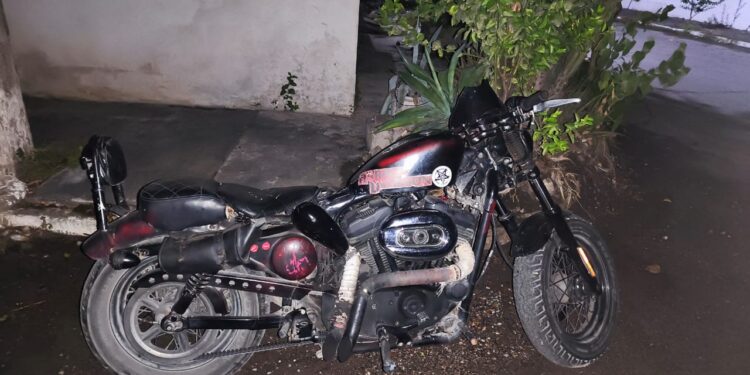 Lo detienen con motocicleta con la serie alterada