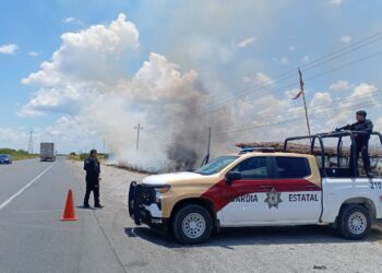 Guardia Estatal activa Plan Tamaulipas en Hidalgo por incendio